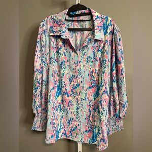 Vibrant Multicolor Women's Blouse “Lilly Pulitzer” Vibes